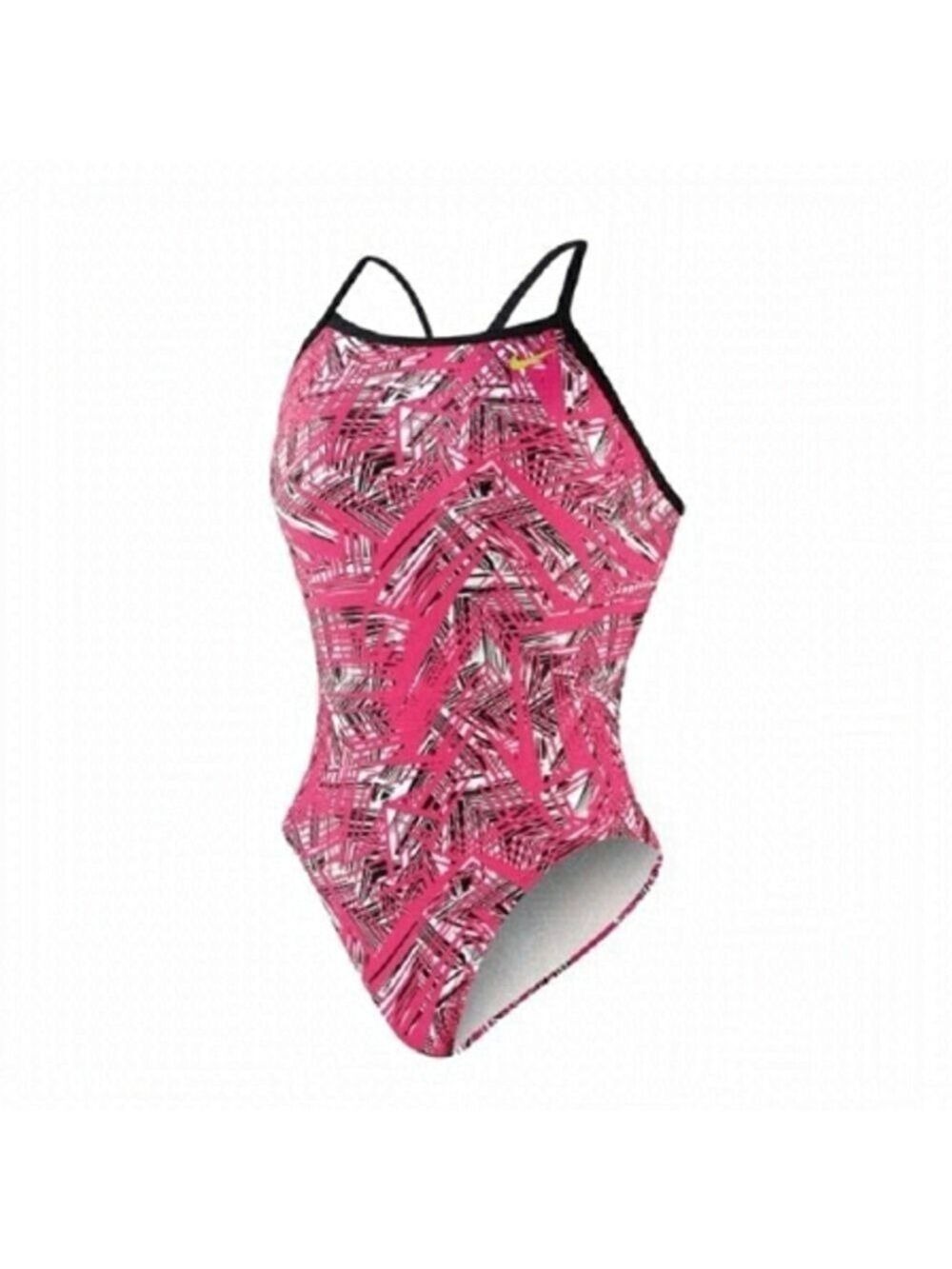 Nike Women's Scatter Brain Classic Lingerie Tank Swimsuit size 6 pink flash